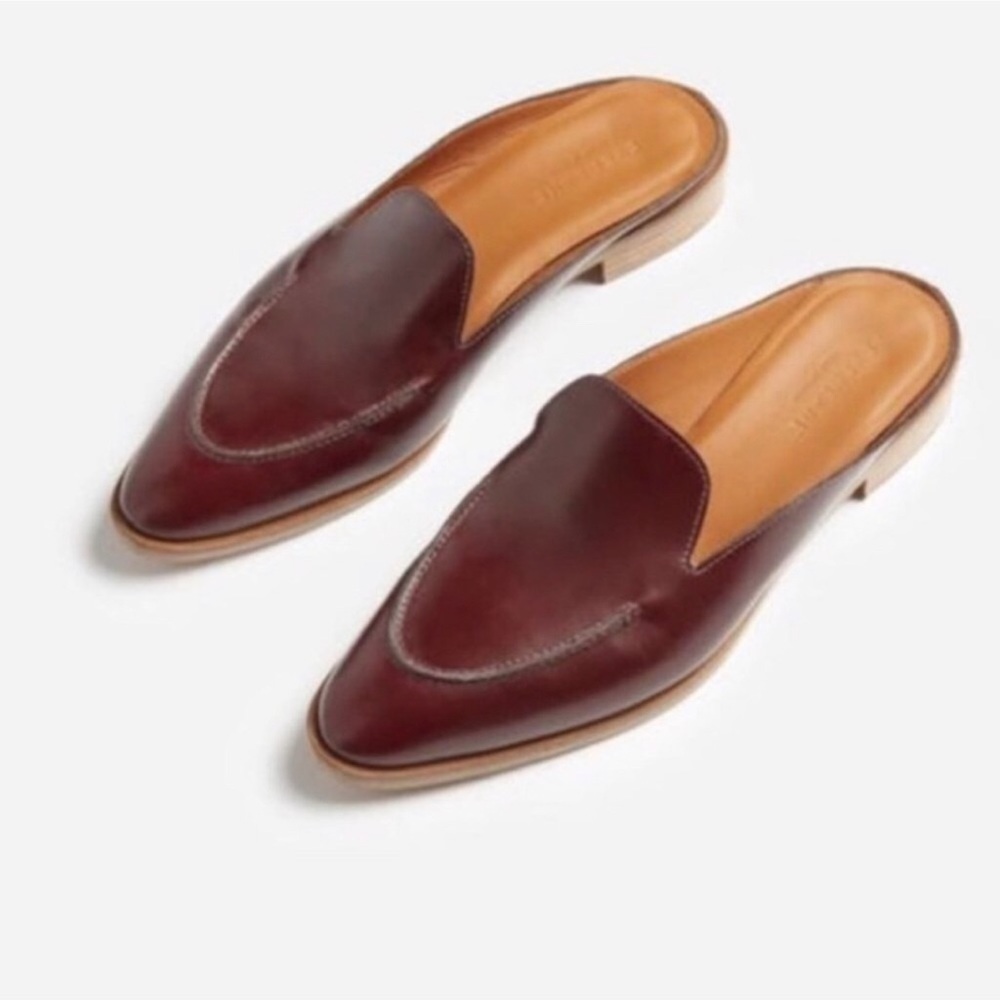 Everlane Loafer Mule in Oxblood